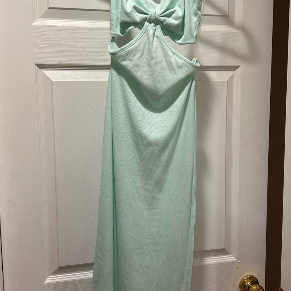 Pink Lily Mint cutout Dress